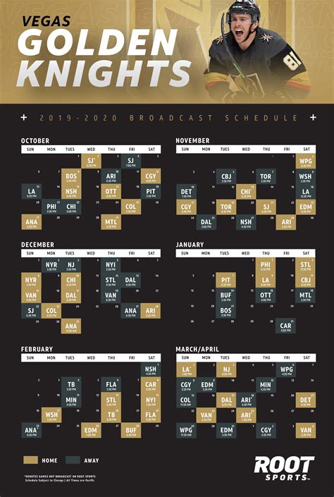 lv golden knights 2019 schedule